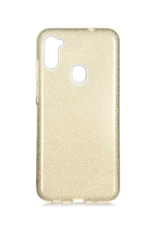 Samsung Uyumlu Galaxy A11 Kılıf Zore Shining Silikon-Kırmızı