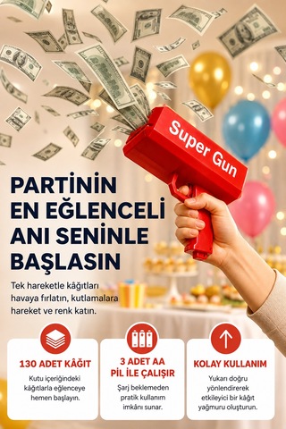 Partiler Ve Sosyal Medya İçerikleri İçin Etkili Kâğıt Atma Oyuncağı - Lisinya "