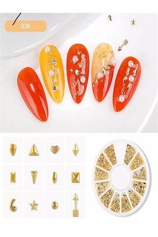 Metal Nail Art Tırnak Süsü F693-03