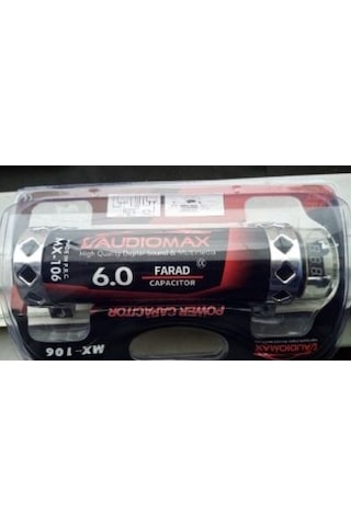 AUDIOMAX MX-106 6 FARAD -LEDLİ-REMOTELİ-POWER KAPASİTÖR
