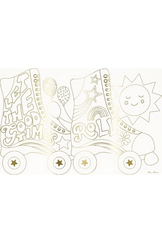 Meri Meri - Happy Icons Colouring Placemats - Mutlu Semboller Boyama Amerikan Servisleri X8