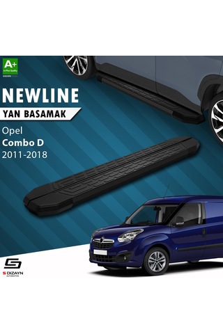 S-dizayn Opel Combo D Uzun Şase Newline Siyah Yan Basamak 223 Cm 2011-2018 A+ Kalite