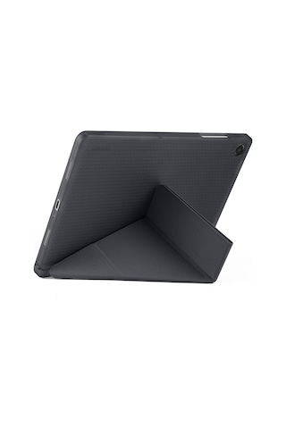 Samsung Galaxy Tab A9 Plus / A11+ Uyumlu Üçgen Standlı Uyandırma Fonksiyonlu Tablet Kılıfı Klasik