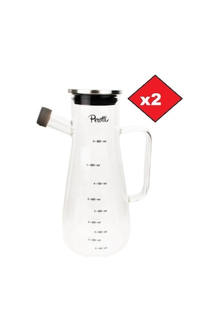 Perotti 2 Li Gaelon Cam Yağlık Sirkelik 900 Ml 12423 Şeffaf