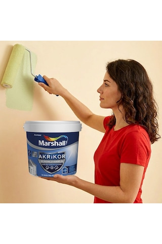 Marshall Akrikor Silikonlu Akrilik Dış Cephe Boyası Bw Baz 1 L Diğer