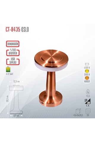 Cata Ct-8435 Şarjlı Masa Lambası Cata Ct-8435 Şarjlı Masa Lambası