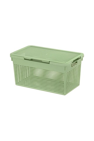 El Casa Kapaklı "loft" Depolama Kutusu, 21 Litre 306073809 Yeşil