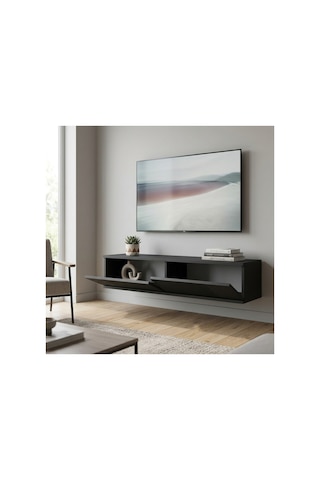 Tda1204b Corsa Duvara Montaj Tv Stand, Tv Rafı Beyaz 120cm
