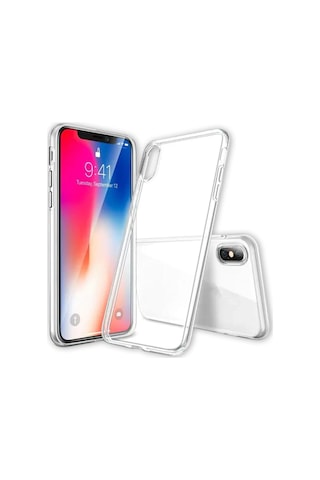 Cosmotex Newface Apple iPhone Uyumlu  X Kılıf Lüx Şeffaf Silikon