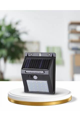 20 Led Güneş Enerjili Hareket Sensörlü Duvar Lambası - 4992