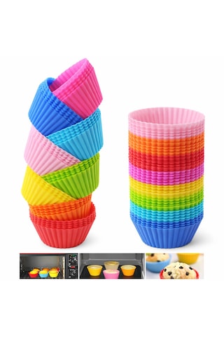Dr.maya 18'li Cupcake Kek Kapları Çok Renkli