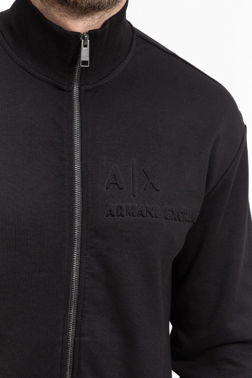 Armani Fermuarlı Erkek Sweat Siyah