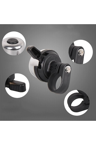 Suntek Bakır Bisiklet Zili Bisiklet Bisiklet Zili Alarm Kornası Gümüş