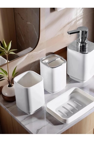 Conflate Banyo Seti 4 Parça. 465508025 Beyaz