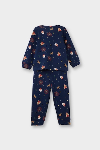 Defacto Erkek Bebek Pijama Takımı Yılbaşı Temalı Uzun Kollu Üst Uzun Alt F0556a525aunv30 Lacivert-nv30