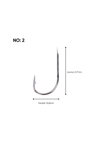 Olta İğnesi - Fishack 505 - No: 2 1000'li Paket