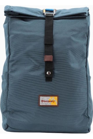 Discovery Icon Roll Top Sürdürülebilir Unisex Sırt Çantası Mavi 3