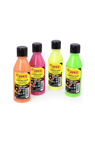 Jovı 519 Guaj Boya Karanlıkta Parlayan Fosforlu 250ml Pembe Çok Renkli