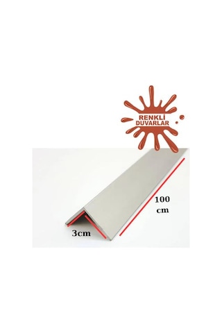 100cm Atc Dekoratif Beyaz L Köşe Duvar Çıtası Kapama Çıtası Duvar Lambirisi Paneli Kapama L Köşesi