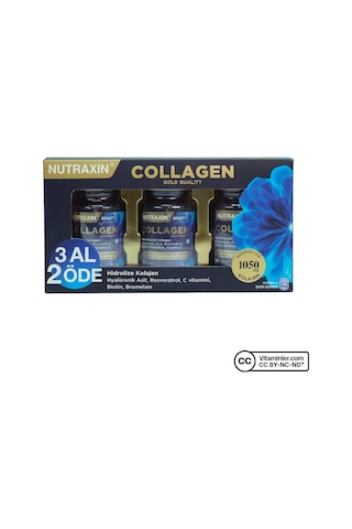 Nutraxin Collagen 3 Adet X 30 Tablet Aromasız