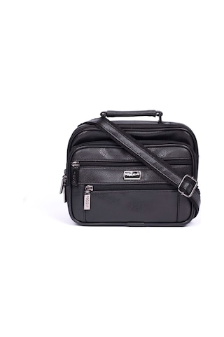 Çanta Sepetim Erkek Kasalı El Ve Omuz Askılı Çanta Siyah (493730857)