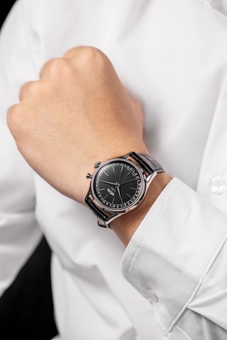 Vulcain Cricket President 39mm Black Limited Edition Mekanik Alarm Erkek Kol Saati Metalik