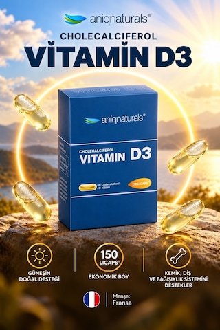 VİTAMİN D3 1000IU 150 LICAPS
