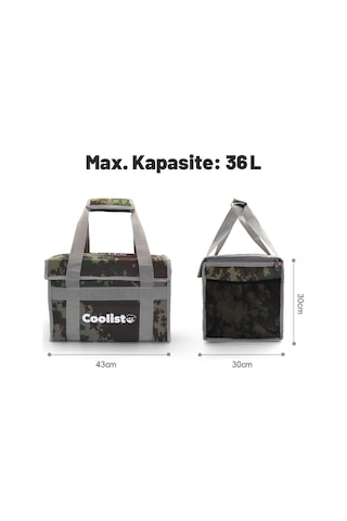 Coolist Cl36c 36 Litre Katlanabilir Termos Bez Çanta / Buzluk Beyaz