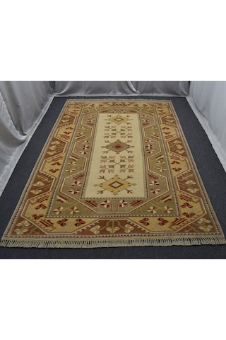 Zehra Abla Halı Yeni 6m2 El Dokuma Modern Ender Çiçekli Bozalan Milas Yün Salon Halısı 7151 Çok Renkli