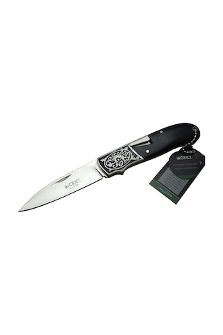 Crkt Cr 0011 Kamp Çakı 20 CM - Maun &Amp Metal İşlemeli Sap Gümüş