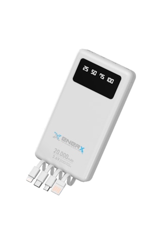 Enerx Enr-p20dc 20.000 Mah 2.1a Dahili Kablolu Powerbank