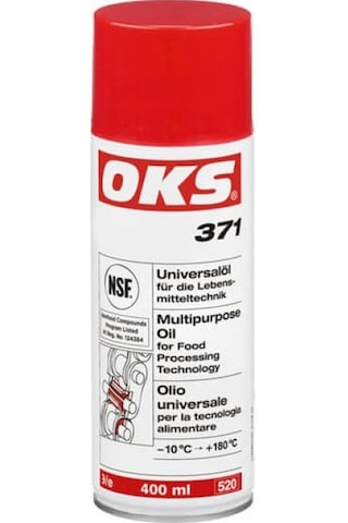 Oks 371 Gıda Onaylı Çok Amaçlı Yağlama Spreyi 500 ML