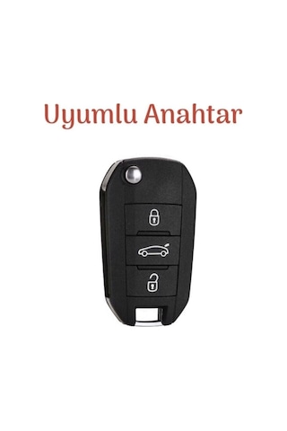 Opel Uyumlu Combo Corsa F Crossland X Grandland X Nano Anahtar Koruma Kılıfı Beyaz Gold Altın Renk