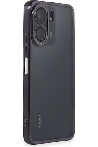Xiaomi Redmi 13c Kılıf Razer Lensli Silikon - Mor