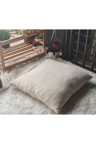 Colormix Kare Yer Minderi, Bahçe Minderi, 70x70 Minder, Yer Minderi, Krem