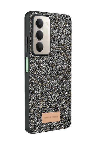 Xiaomi Redmi 15 4g Uyumlu Parlak Simli Taşlı Premium Kalite Kadın Telefon Kılıfı Kapak Gold