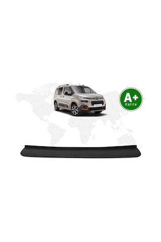 Citroen Berlingo Arka Tampon Eşiği Mat Siyah 2019 Model Ve Sonrası