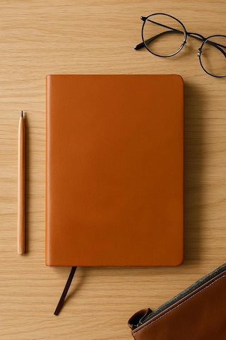 Lexroo Çizgisiz Not Defteri, Taba Termo Deri Kapaklı Defter, 128 Yaprak A5 Defter, Ofis Ve Kırtasiye Çok Renkli