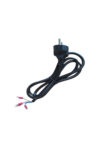 Gabble Güvenlik CCTV 3x0.75 MM Pabuçlu Power Kablo 1.5 M