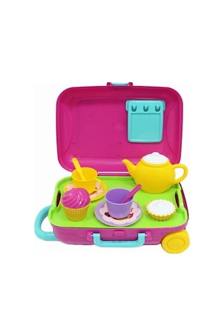 03496 Çay Set Bavulum Pembe