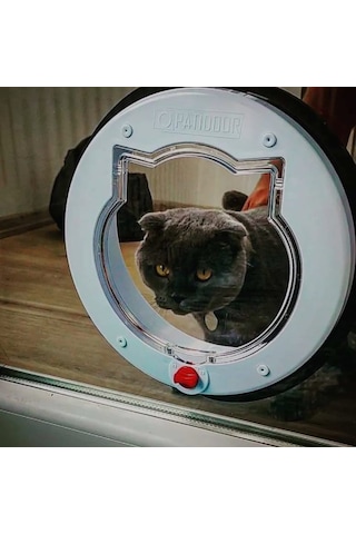 Patidoor Yuvarlak Kedi Kapısı 24.5 x 24.5 CM