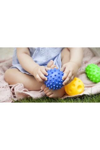 Sensory Duyusal Plastik Bebek Top Banyo Oyuncağı 5 Adet