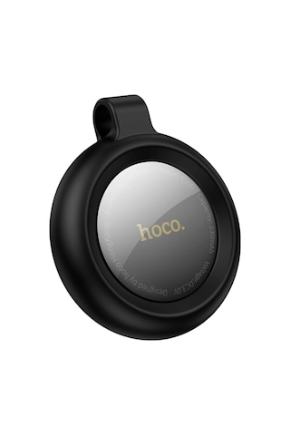 Hoco. E100 Graceful Intelligent Find My Özellikli Anti-lost Apple Uyumlu AirTag Takip Cihazı - Siyah Beyaz - Siyah