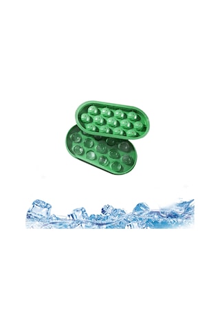 13 Bölmeli Kristal Tasarım Buz Topu Yapma Kalıbı Al4340 Yeşil