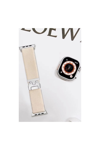 Apple Watch Uyumlu 42mm Forest Kumaş Kordon Saat Değildir