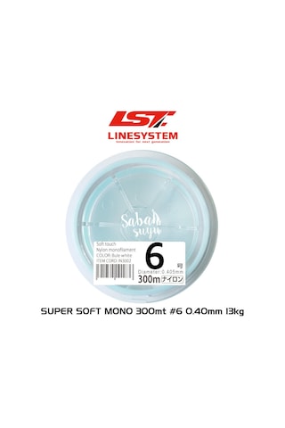Linesystem Super Soft Mono Misina #6 0.40Mm 13Kg. 300Mt.