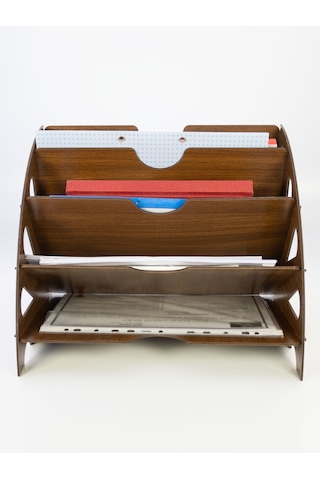 CapellaWoodWorks Masa Üstü Organizer Ceviz