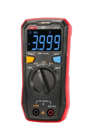 Unı-t Ut 123 Cep Tip Dijital Multimetre + Ncv Ac/dc 600v