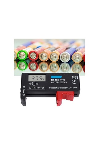 Sanec Bt-168 Ekranlı Pil Voltaj Kapasite Test Cihazı 1.2v-4.8v Ve 9v