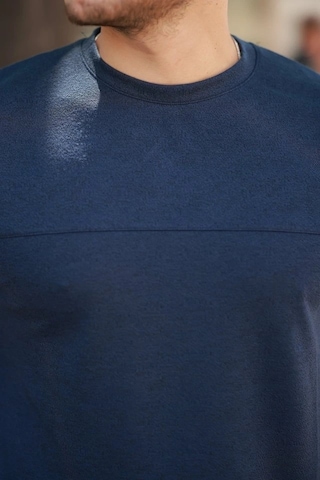 Vexor Erkek Oversize Bisiklet Yaka Kısa Kollu T-shirt Lacivert